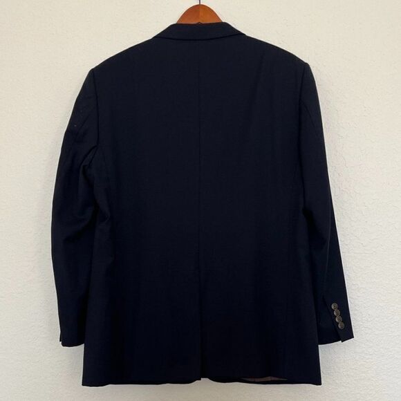 Joseph & Feiss Gold Blazer, Navy , 44 Reg 100% WORESTER WOOL EXECUTIVE Fit - Picture 2 of 16